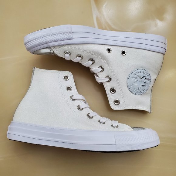 Converse Metallic Distressed Hi Tops - Picture 4 of 10